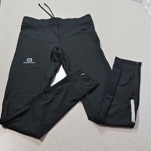 Salomon Women Black Leggings